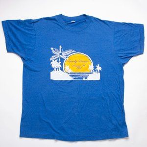 80s Miami True Vintage Tee - great shape, Medium. Retro Beach look